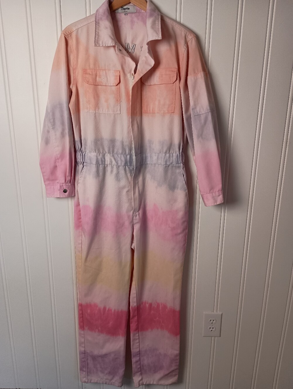 Toptie- Tie-Dye Coverall Jumpsuit - Size M/L